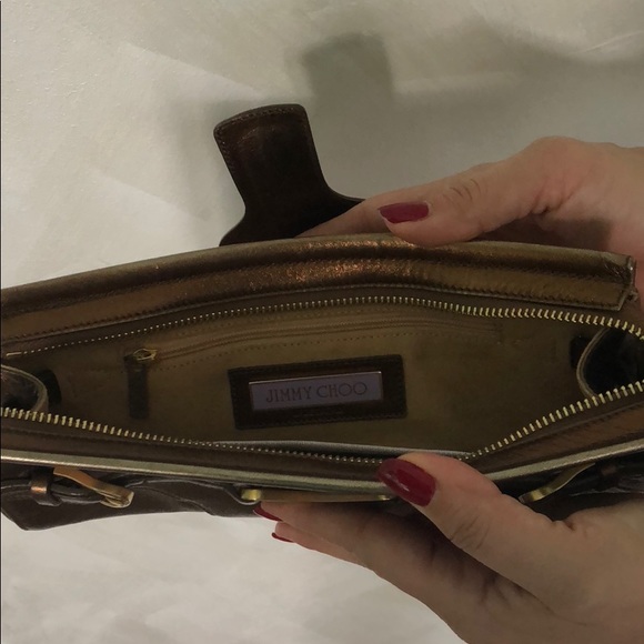 🎉HP🎉 Jimmy Choo Copper Ciggy Clutch - Picture 5 of 5